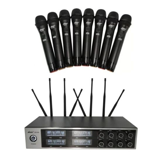 Lane lr-638 - 8pc wireless microphone system